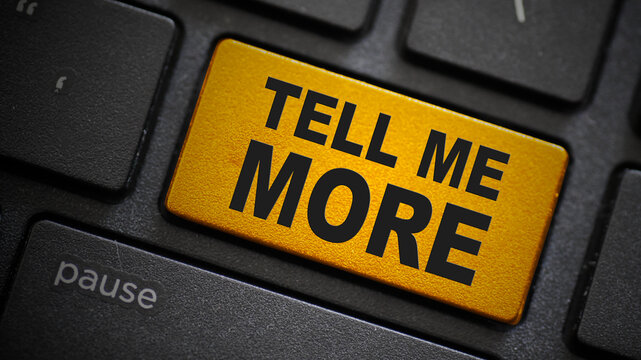 Tell me more text button on keyboard