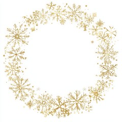 Snow flake element isolate on white background