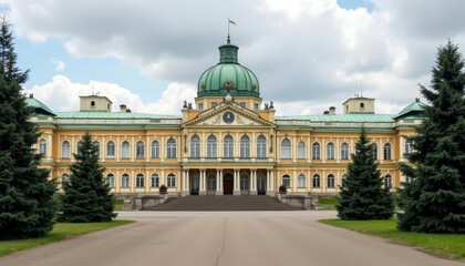 Fototapeta premium Grandeur of the Past A Majestic Architectural Marvel