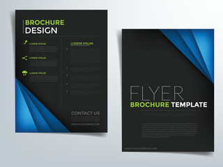 Header flyer business brochure vector graphic with space for text and message design