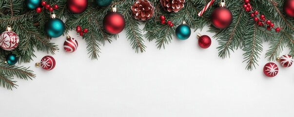 Winter wonderland Christmas backdrop adorned with holiday patterns and festive touches