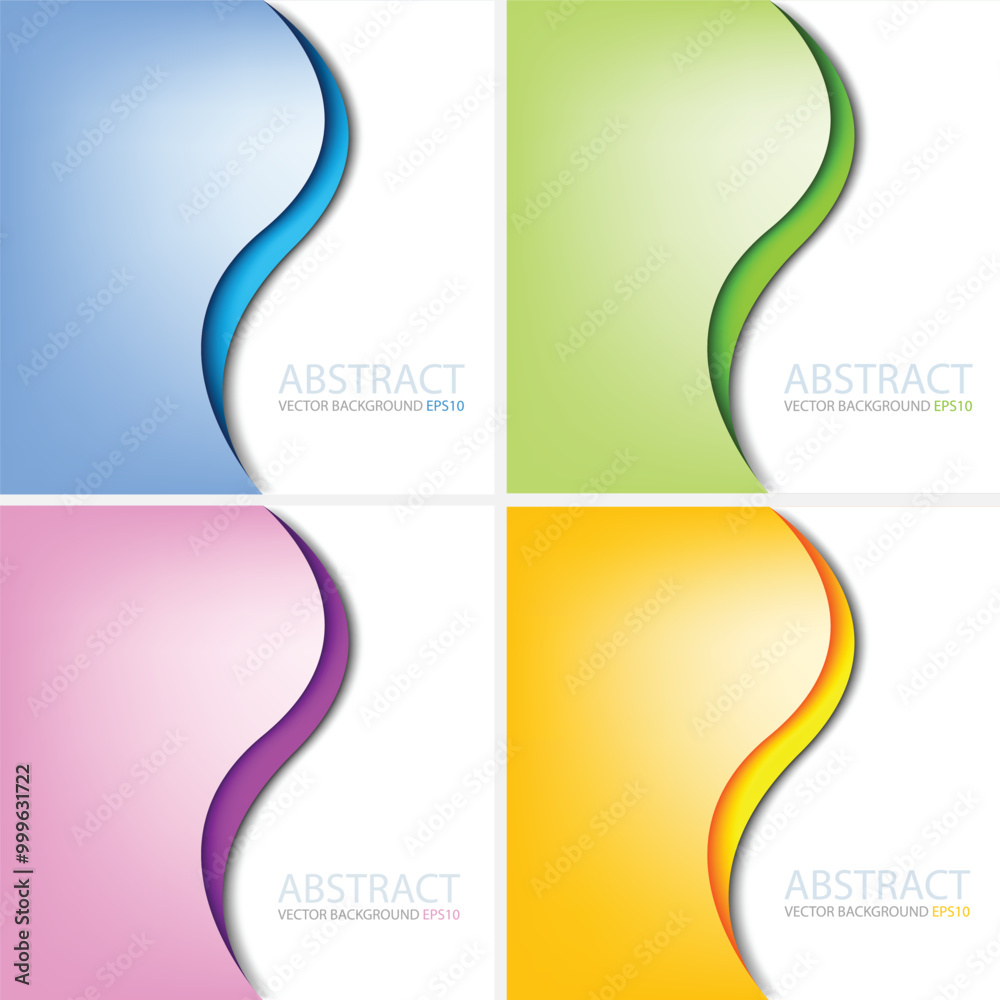 Poster graphic vector curve line overlap background for text and message design