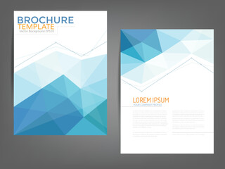 Header flyer business brochure vector graphic with space for text and message design