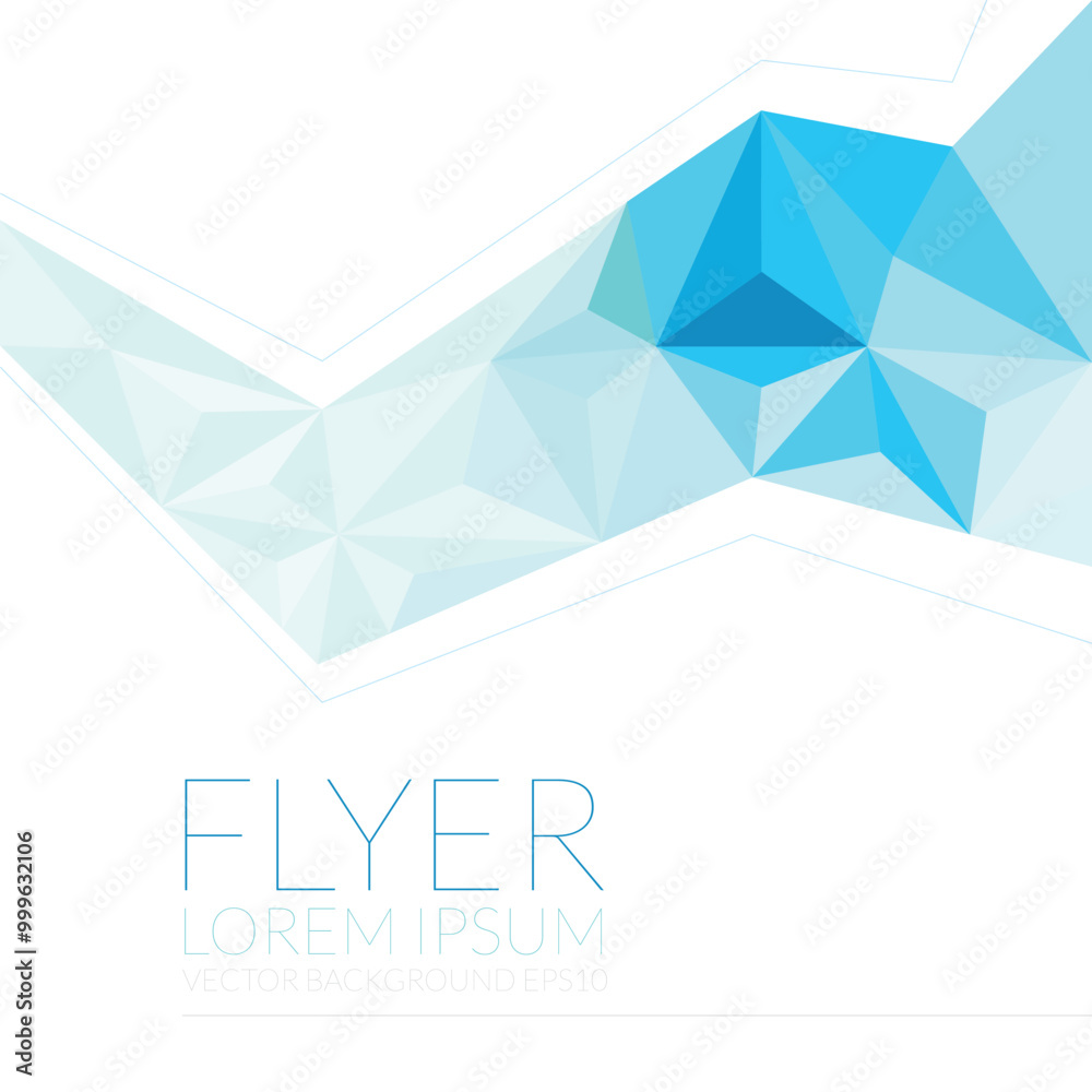 Poster polygonal graphic vector curve line overlap background for text and message design