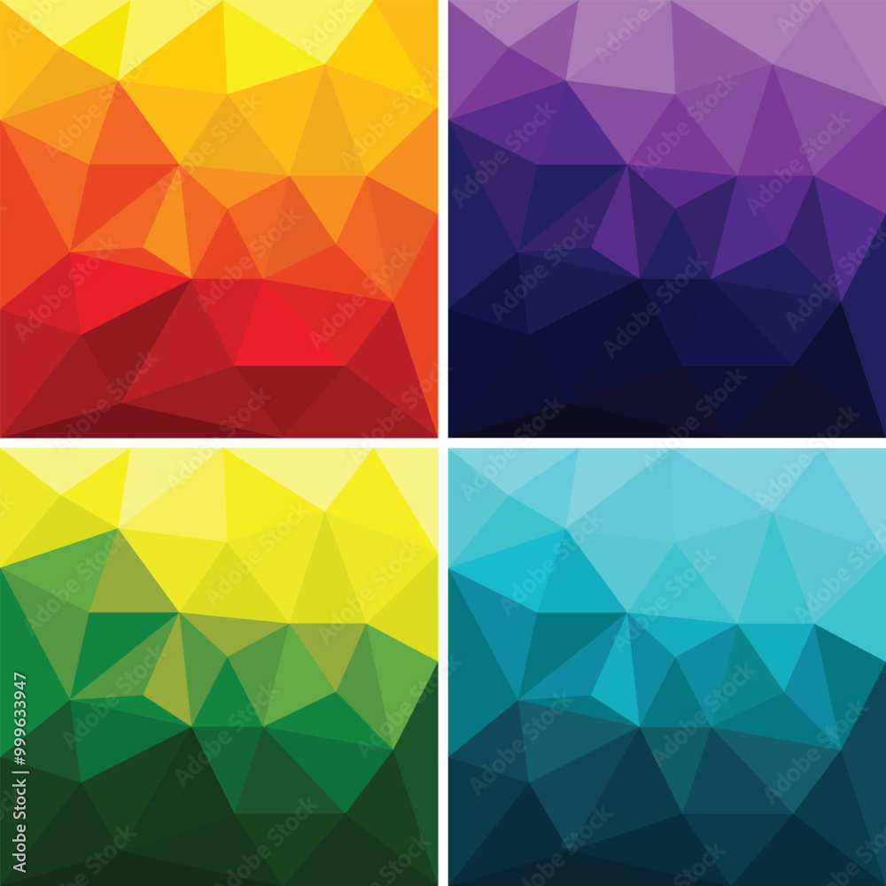 Poster polygonal graphic vector curve line overlap background for text and message design