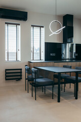 Interior of modern kitchen	studio in house