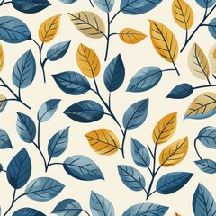 Fototapeta premium leaves pattern pattern, green. ai generated