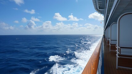 View from the diamond princess cruise ships side balcony