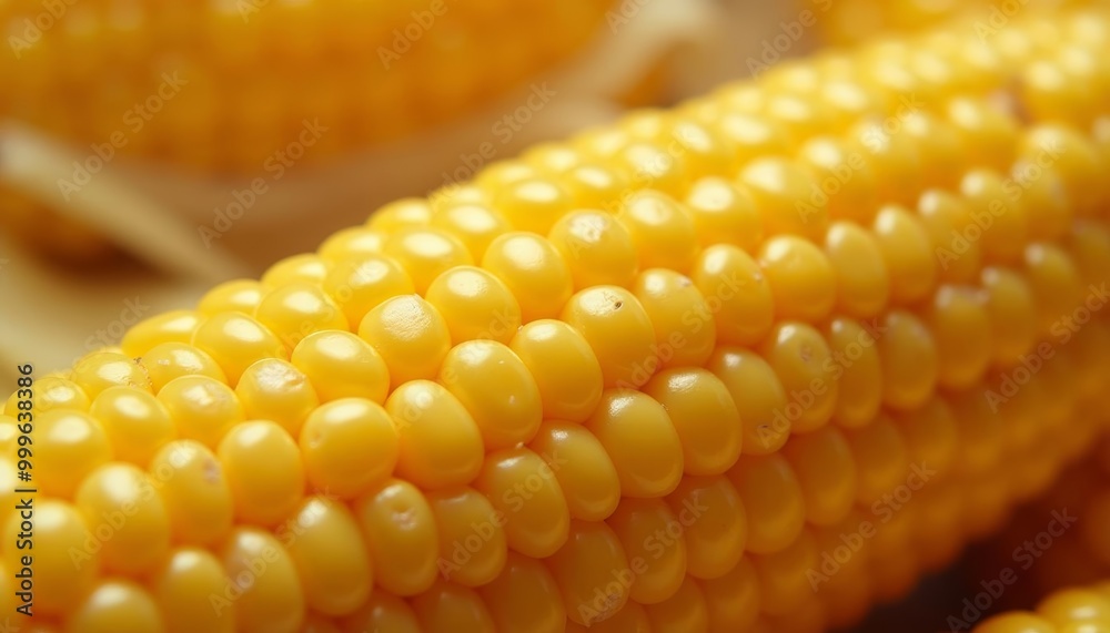 Wall mural  Bright and fresh corn kernels ready for harvest