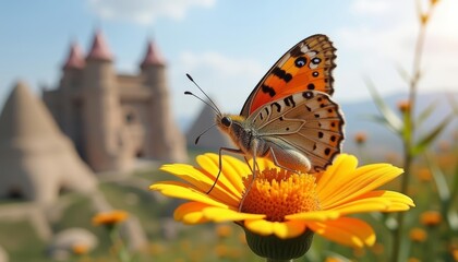 Obraz premium Butterflys delicate dance with natures vibrant beauty