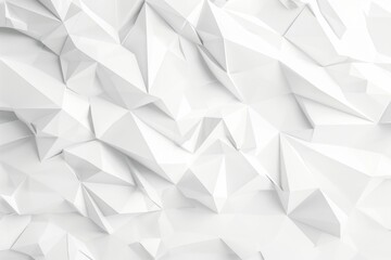 A collection of white origami paper triangles stuck to a wall, creating a unique decorative pattern