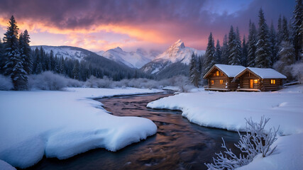 A Beautiful Realistic winter season background