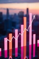market charts, financial graphs, investment portfolios, or people engaged in trading or discussing investment