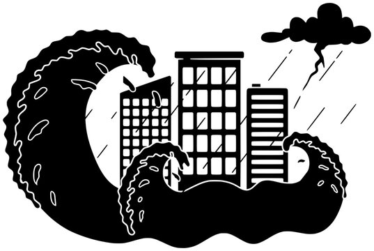 Tsunami clip art preview