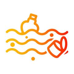 sewage Line Gradient Icon