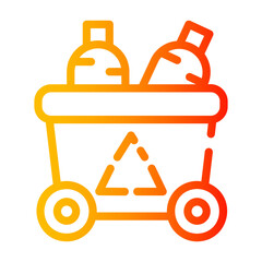 plastic Line Gradient Icon