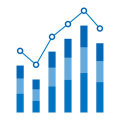 折れ線グラフと棒グラフ