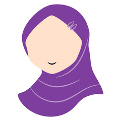 A girl wearing hijab