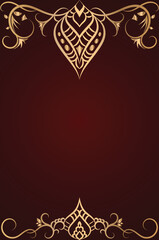 Vintage Floral Ornamental Background with Elegant Luxury Details