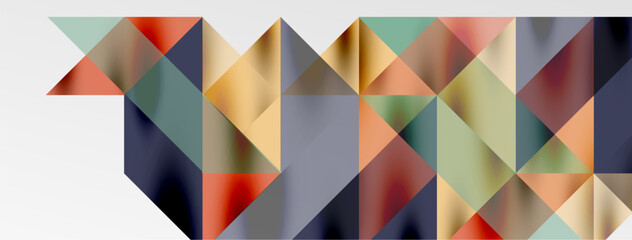 Tech minimal overlapping triangle shapes elements geometric graphic pattern