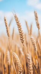 Fototapeta premium Golden ripe wheat