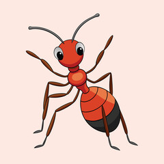 Ants character vector illustration