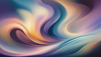 Abstract, swirling  gradient background with smooth, flowing curves and vibrant colors