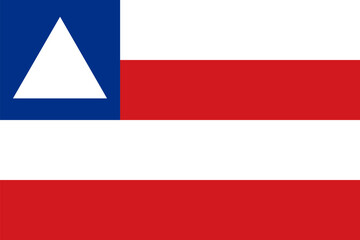 The flag of Bahia state, Brazil, with precise proportions and official colors. © Юрій Борисов
