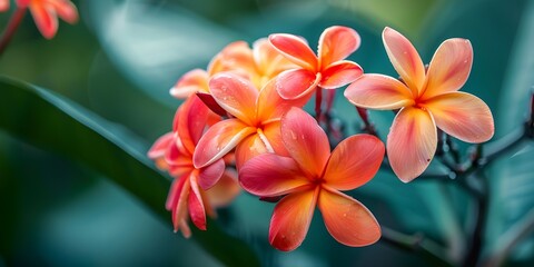 Obraz premium A flower with orange and red petals and the word hibiscus on it 