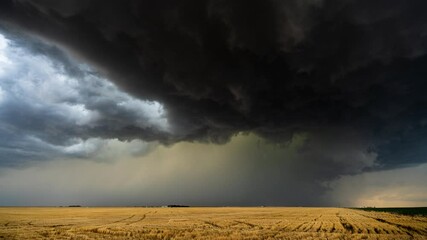 Beautiful storm clouds time lapse amazing contrast and texture in sky