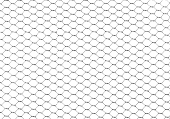 Close up plastic mosquito net, mesh texture isolated on white, clipping path