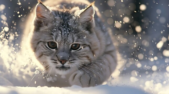 When there is snow panter on the snow