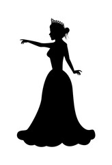 Cute Princess Silhouette