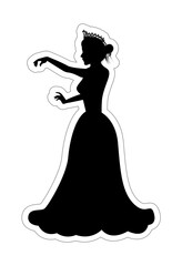 Cute Princess Silhouette