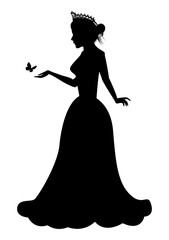 Cute Princess Silhouette