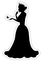 Cute Princess Silhouette