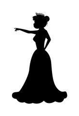 Cute Princess Silhouette