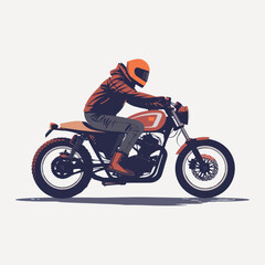 Obraz premium rawpixeloffice11_flat_side_view_aesthetic_flat_vector_illustrat_0e035612-1cb1-42b5-b419-03347609d8d9-p