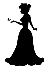 Cute Princess Silhouette