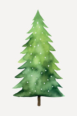 Fototapeta premium rawpixeloffice12_watercolor_illustration_of_a_cute_christmas_tr_214ec770-0073-4837-bc60-4a90bd7ba8d0-01-p