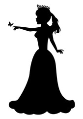 Cute Princess Silhouette