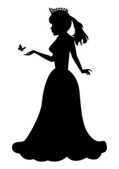 Cute Princess Silhouette