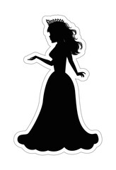 Cute Princess Silhouette