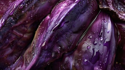 Obraz premium A close-up shot of various purple vegetables