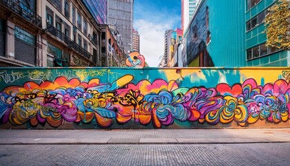 Vibrant street art with a city vibe
