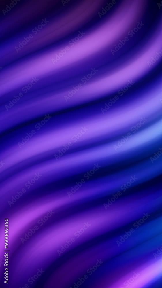 Poster abstract moving colorful lines in curved form. animation. colored pulsating wave lines with neon lig