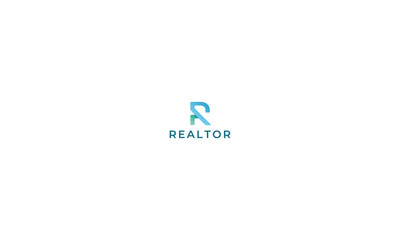 letter r vector logo creative shape design 