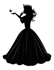 Cute Princess Silhouette