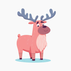 Fototapeta premium rawpixeloffice19_deformed_of_reindeer_character_flat_illustrati_88314337-2169-4631-bcac-66a5bec82098-p