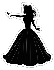 Cute Princess Silhouette